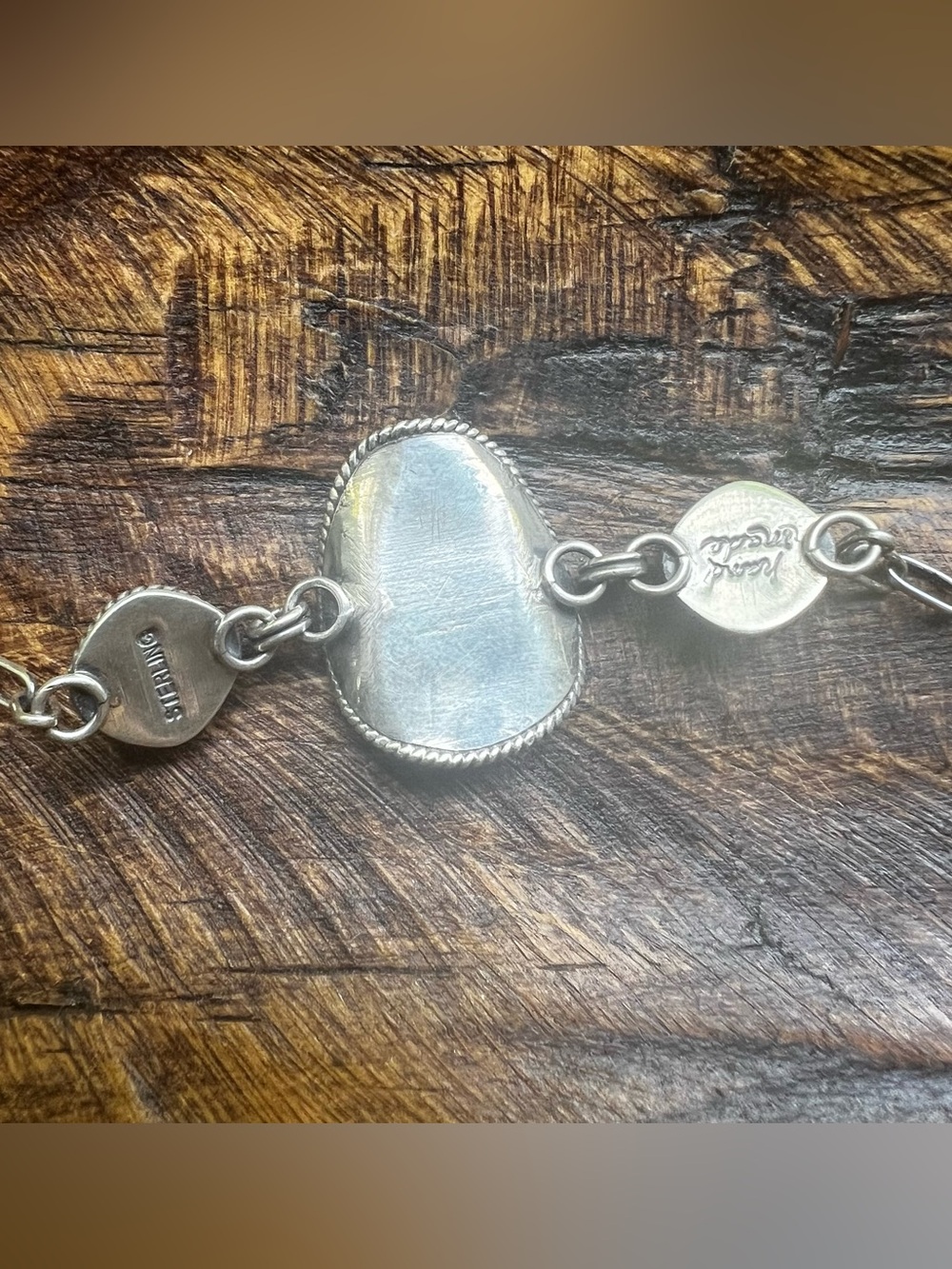 925 Sterling Silver Queen Conch Kingman Turquoise Cowboy Hat Bracelet 7.5 - Picture 3 of 10